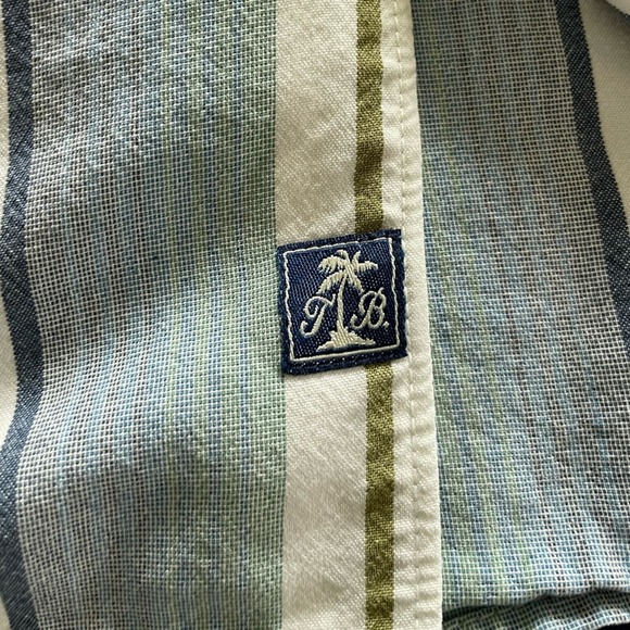 Tommy Bahama Tencel Mens Striped Button Down Shirt Size XL Moisture Wicking - Picture 4 of 9